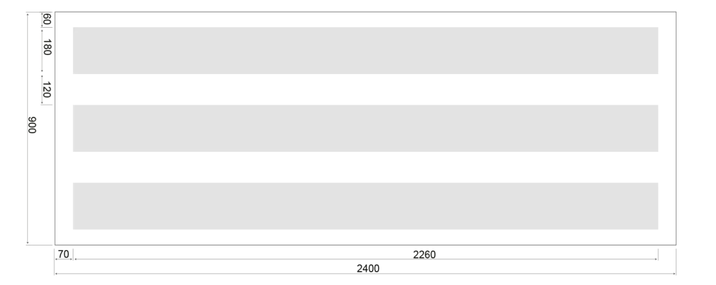 Designpanel 900 x 2400 M&oslash;nstre T3L1
