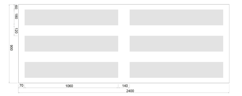 Designpanel 900 x 2400 M&oslash;nstre T3L2
