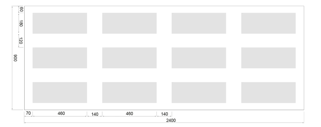 Designpanel 900 x 2400 M&oslash;nstre T3L4