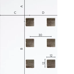 Quadril perforeringsdetaljer