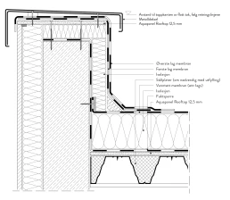 Aquapanel Rooftop (125 mm) – underlagsplate_Vertikal seksjon