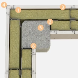 W115.12 Veggtilslutning betongsøyle – A