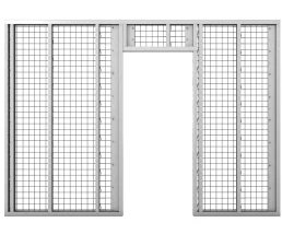 Safety Wall montasje av plater