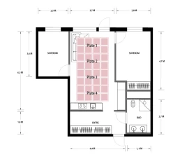 Planl&oslash;sning Designpanel 4 plater