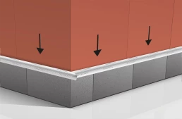 Installation av gipsskivor ( Utvändig-X9 ) med monteringsprofil X9